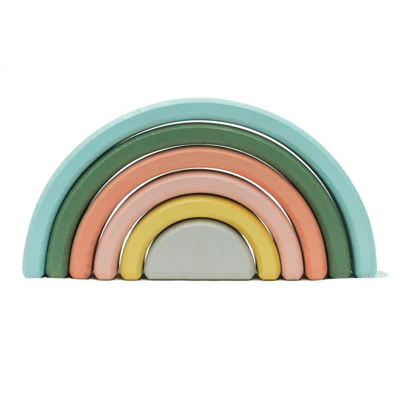 Wonder and Wise Rainbow Nesting Blocks - Image 2