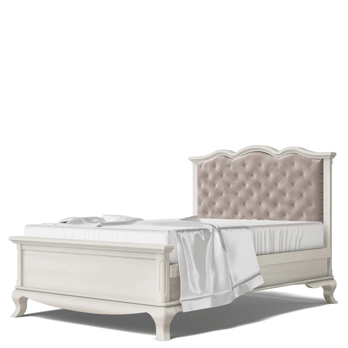 Romina Cleopatra Full Bed w/ Tufted Headboard - Image 14