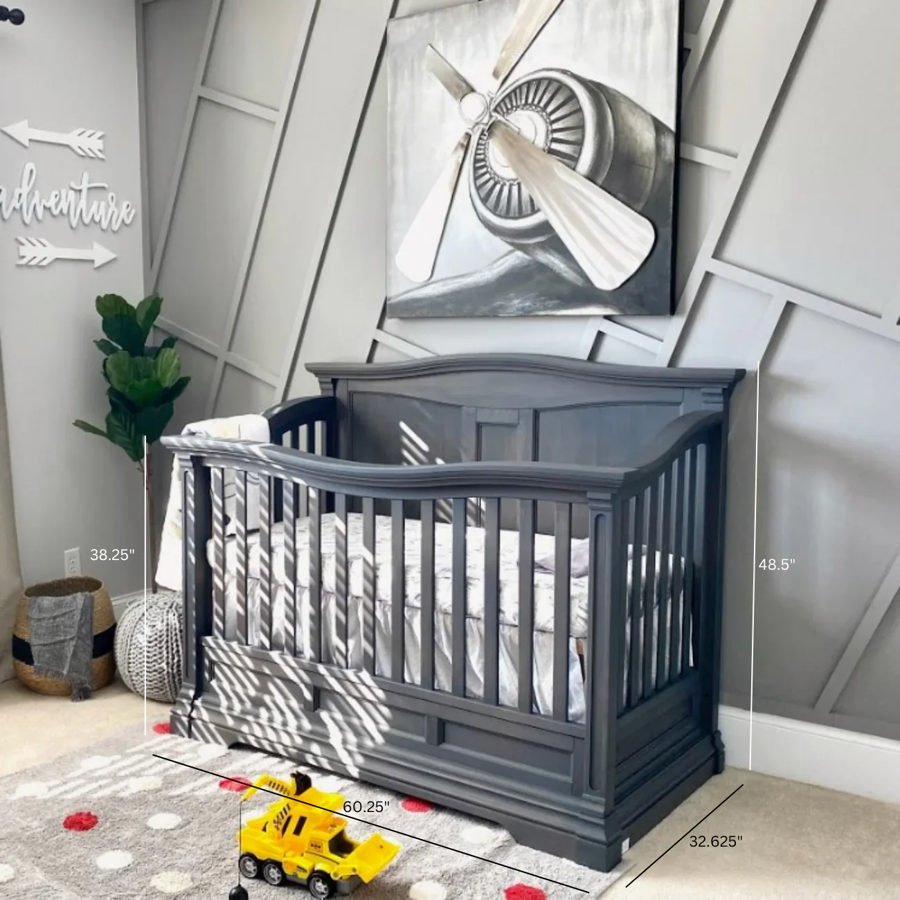 Romina Imperio Convertible Crib / Open Back - Image 2
