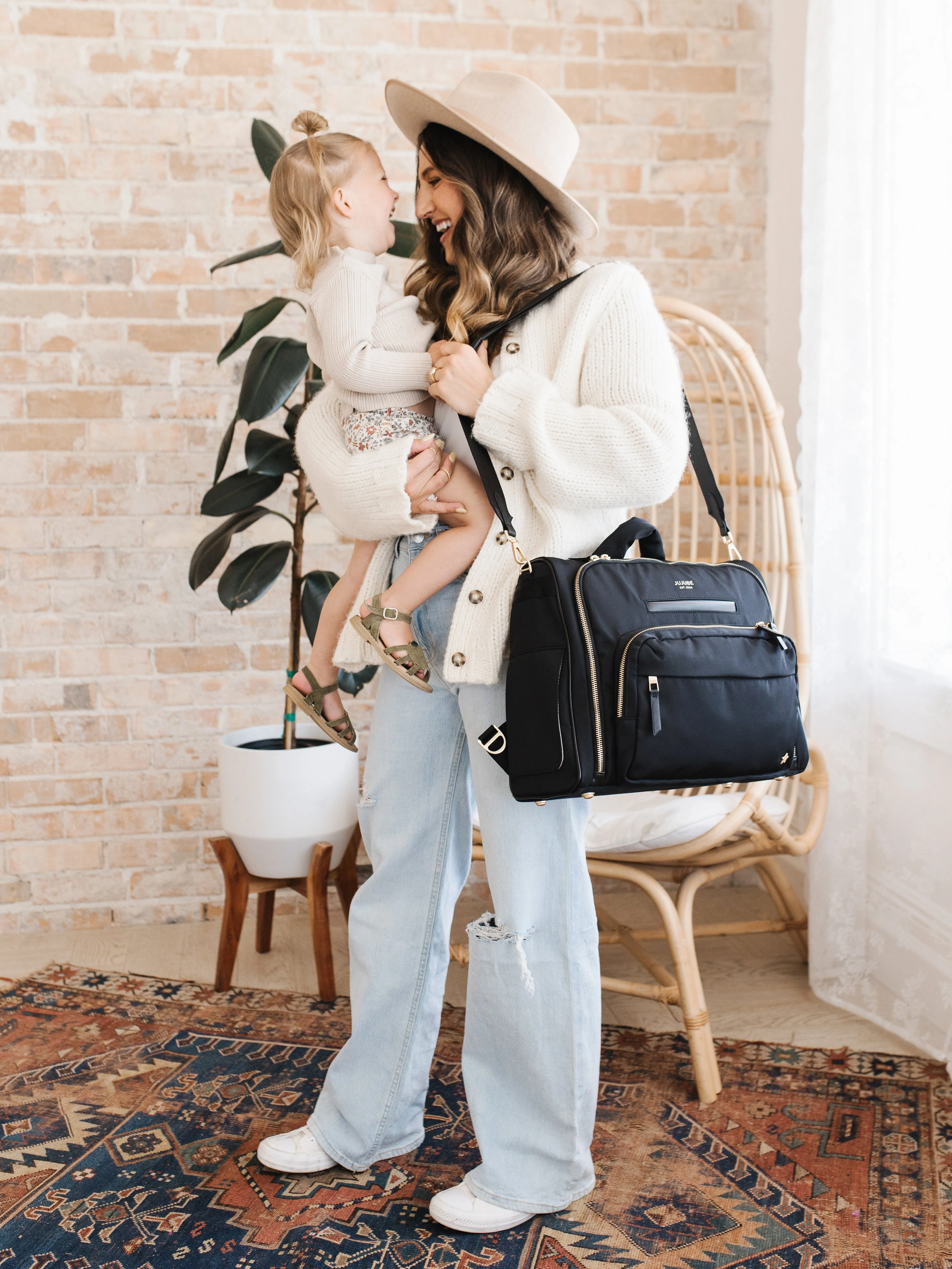JuJuBe Satchel Diaper Bag - Black - Image 7