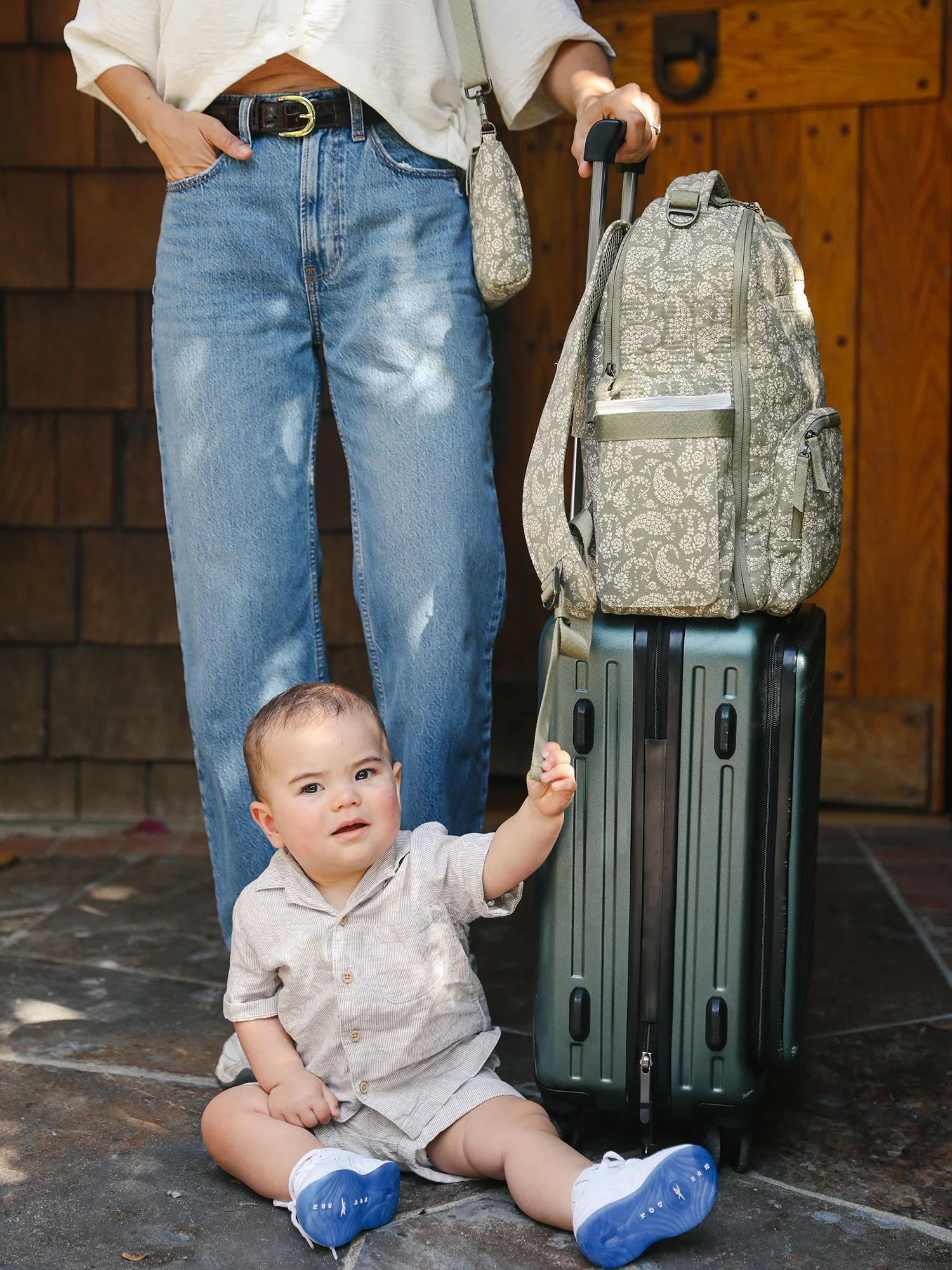 JuJuBe Sazan + JuJuBe Classic Diaper Backpack - Paisley Floral - Image 6