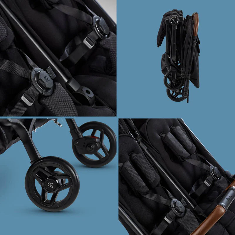 Silver Cross Jet Double Stroller - Black - Image 6