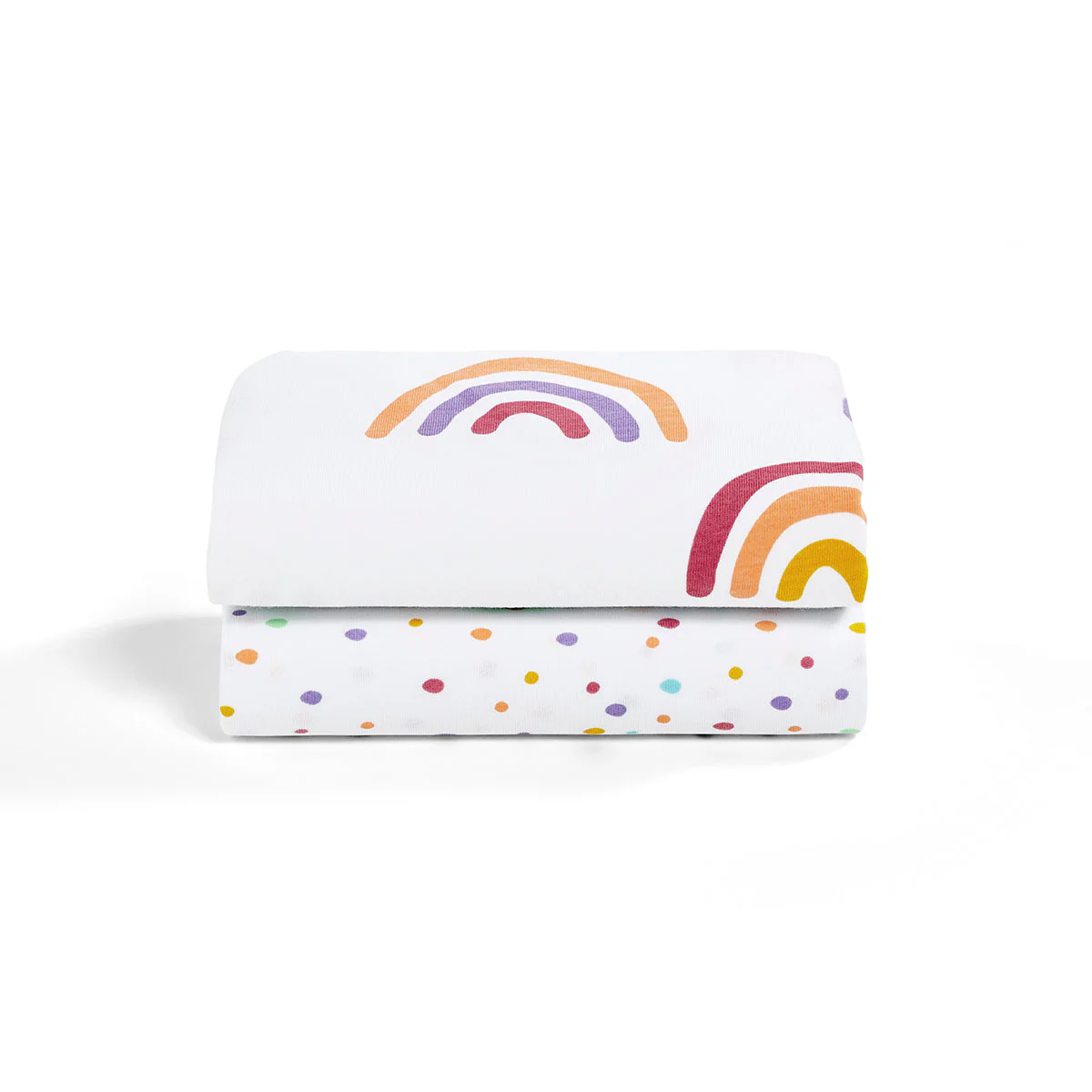 Snuz Twin Pack Bassinet Sheets - Multi Rainbow - Image 4
