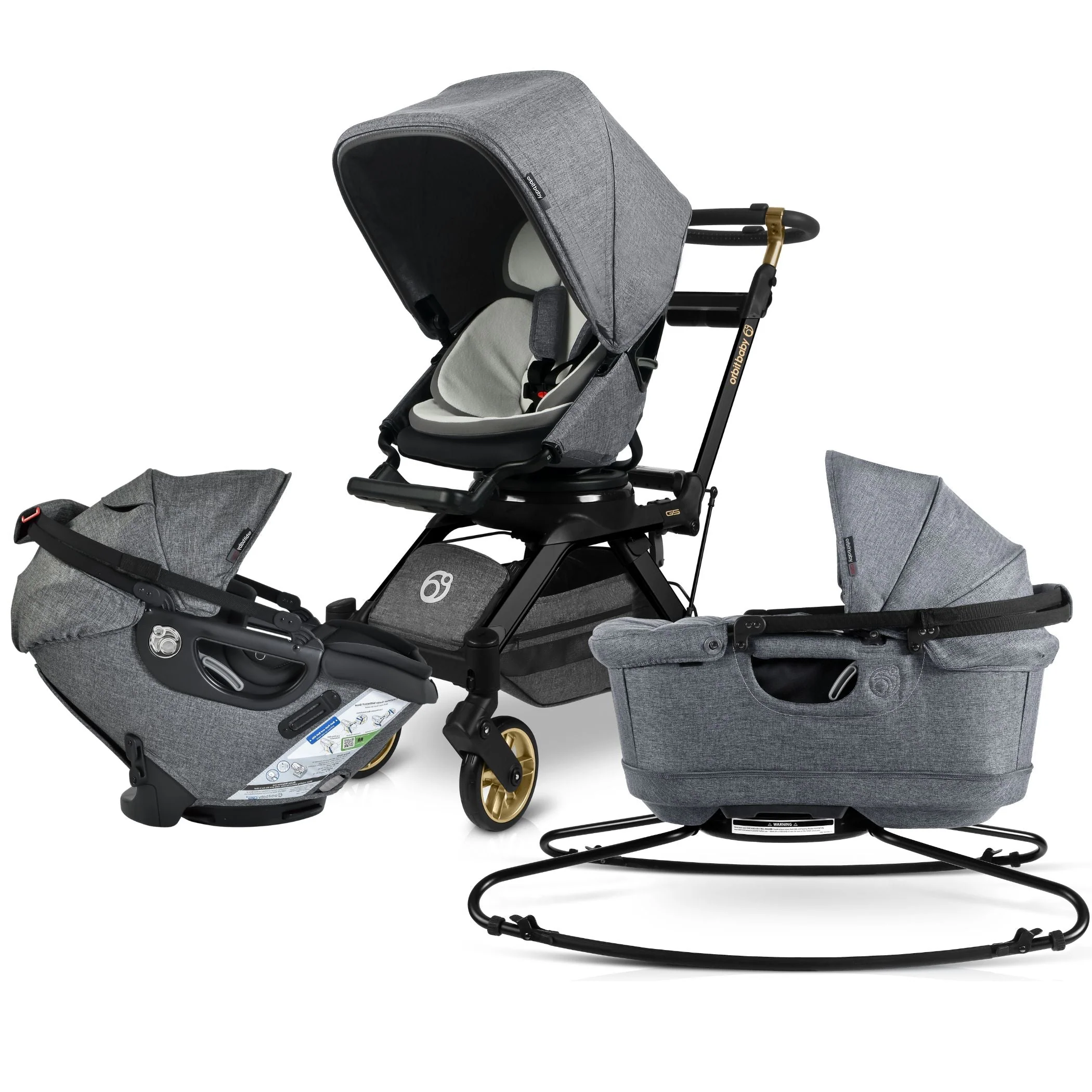 Orbit Baby Stroll, Lounge & Ride Travel System - Image 7