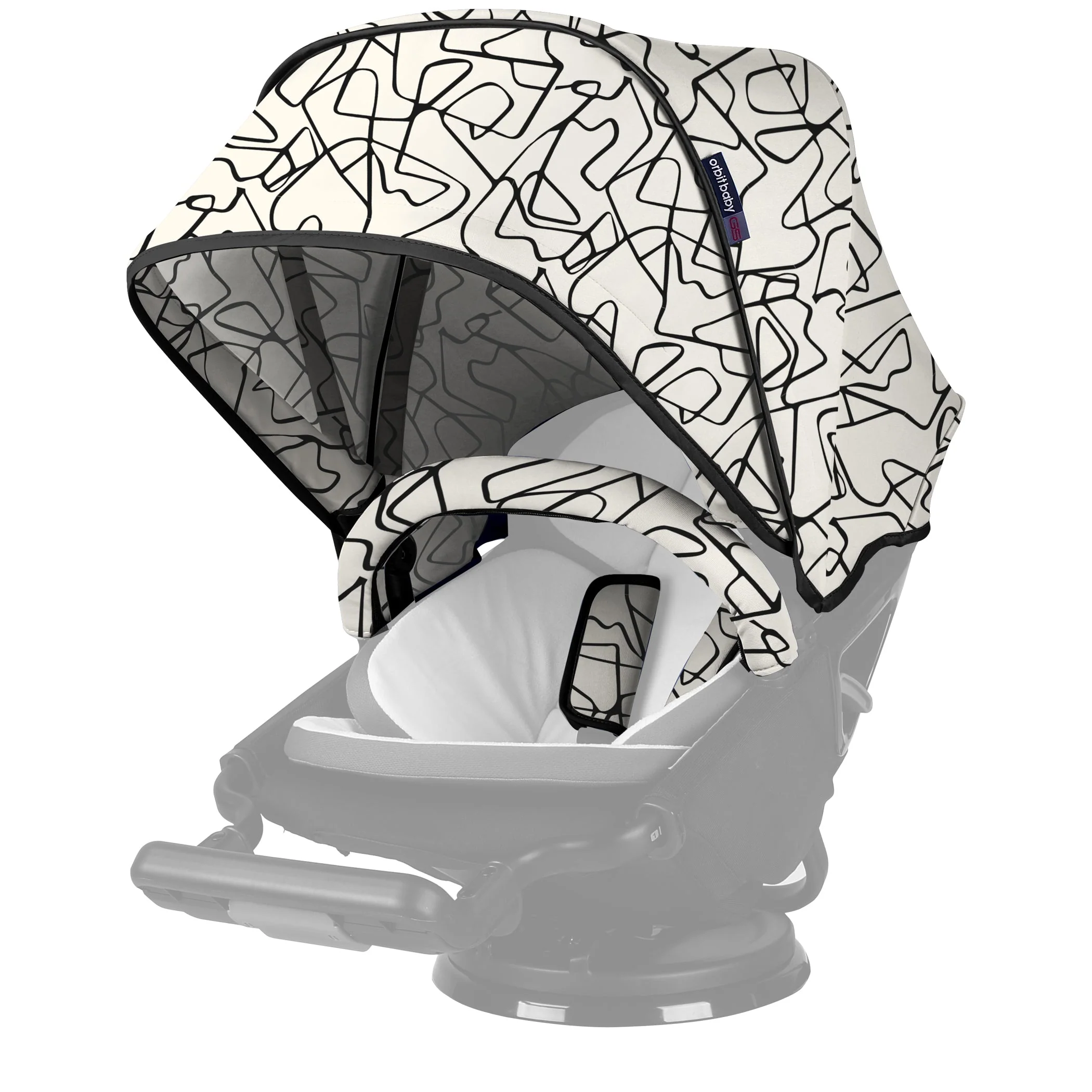 Orbit Baby Stroller Canopy in Squiggle