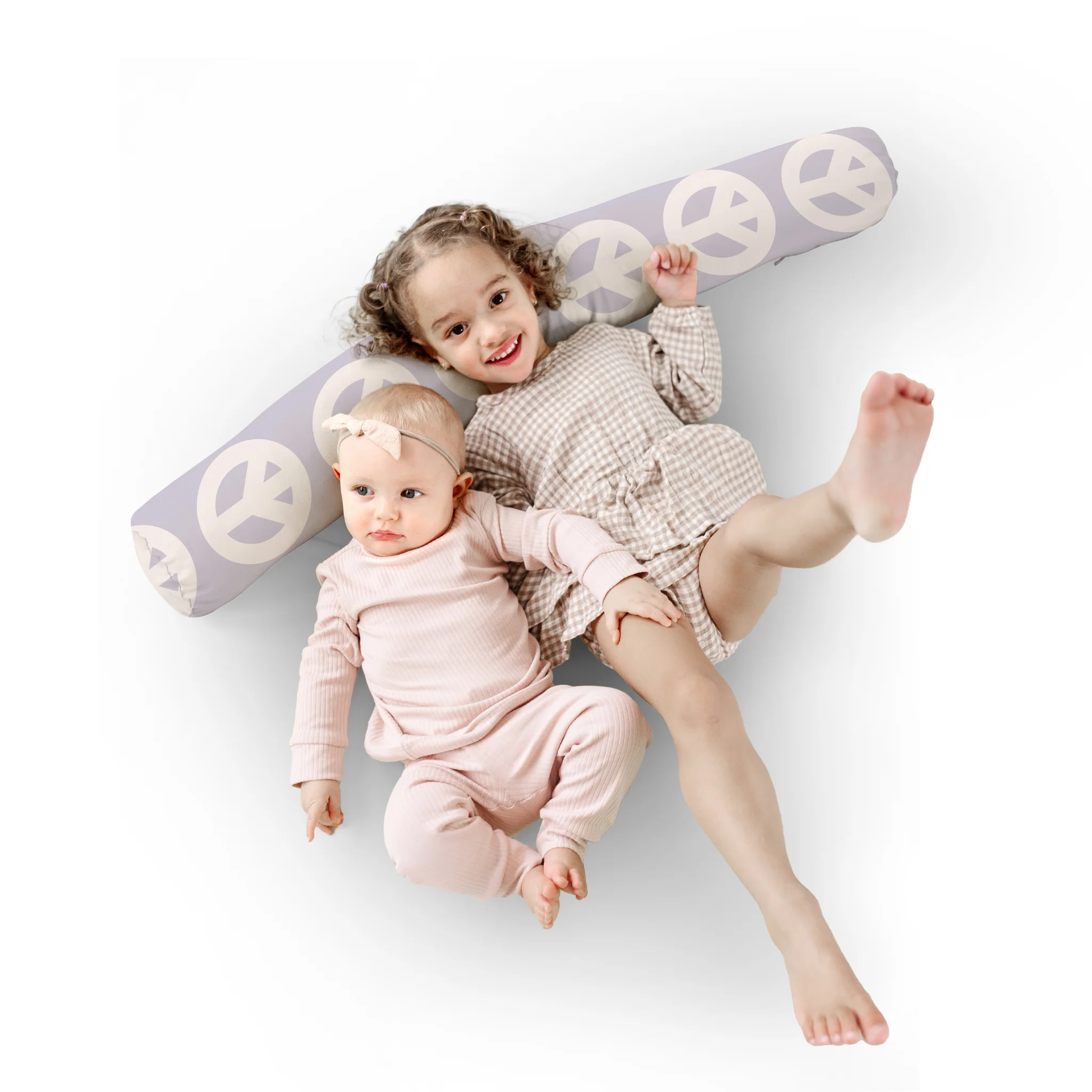 Toki Kids Lavender Peace Sign Support Pillow