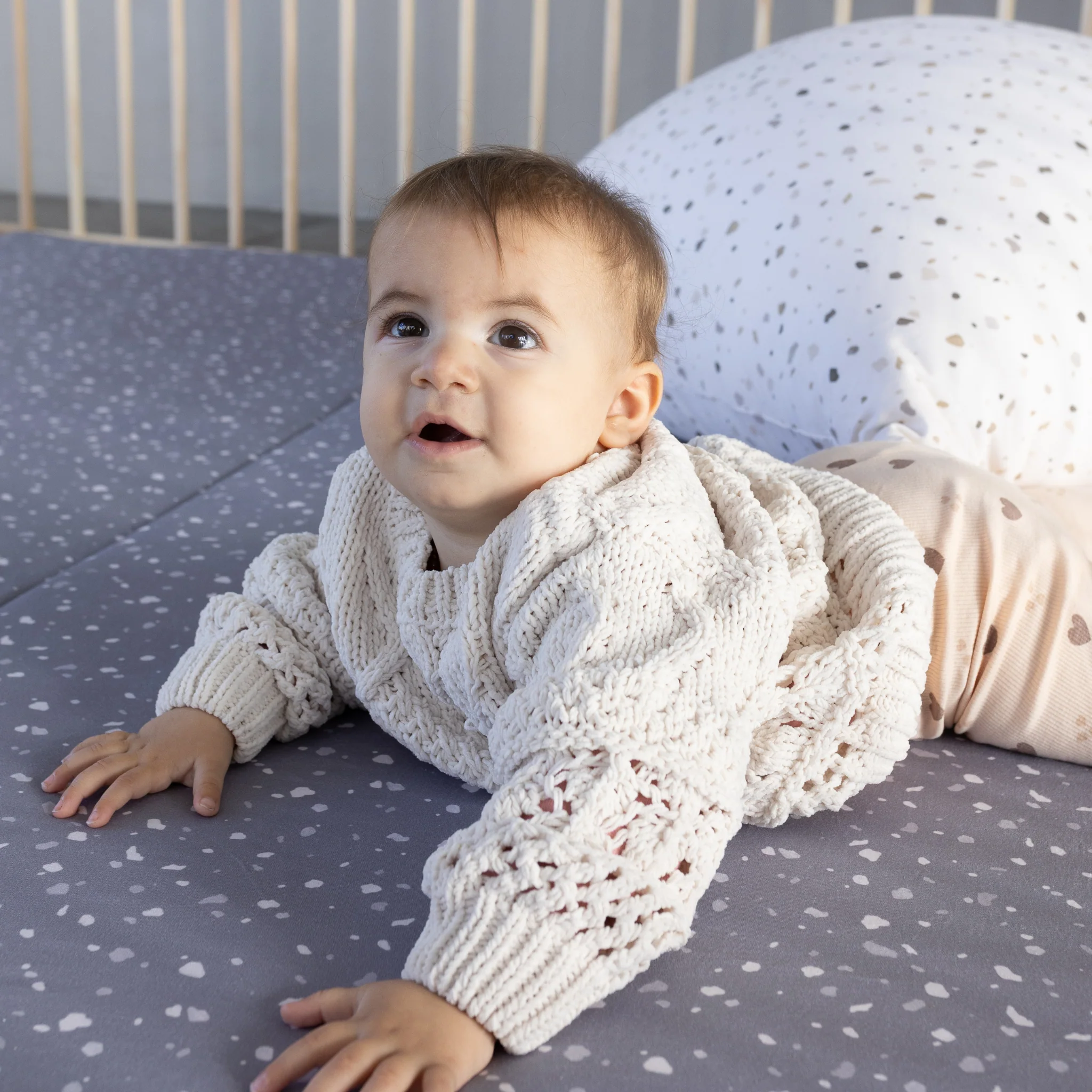 Toki Kids Terrazzo Slate Organic Cotton Mat - Image 4