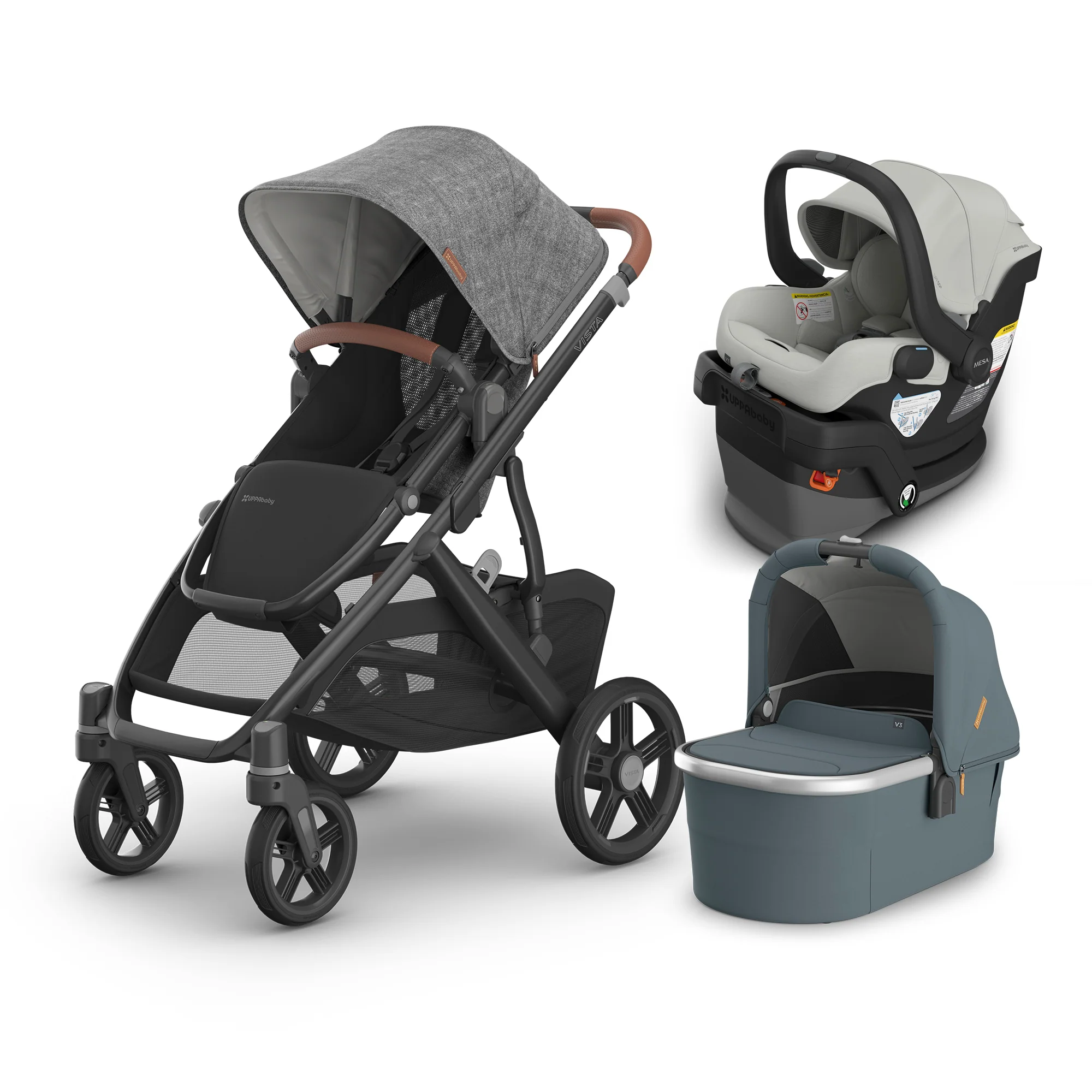 UPPAbaby Vista V3 From Birth Complete Travel System (Stroller + Mesa V3 Infant Car Seat + Bassinet V3) - Image 105