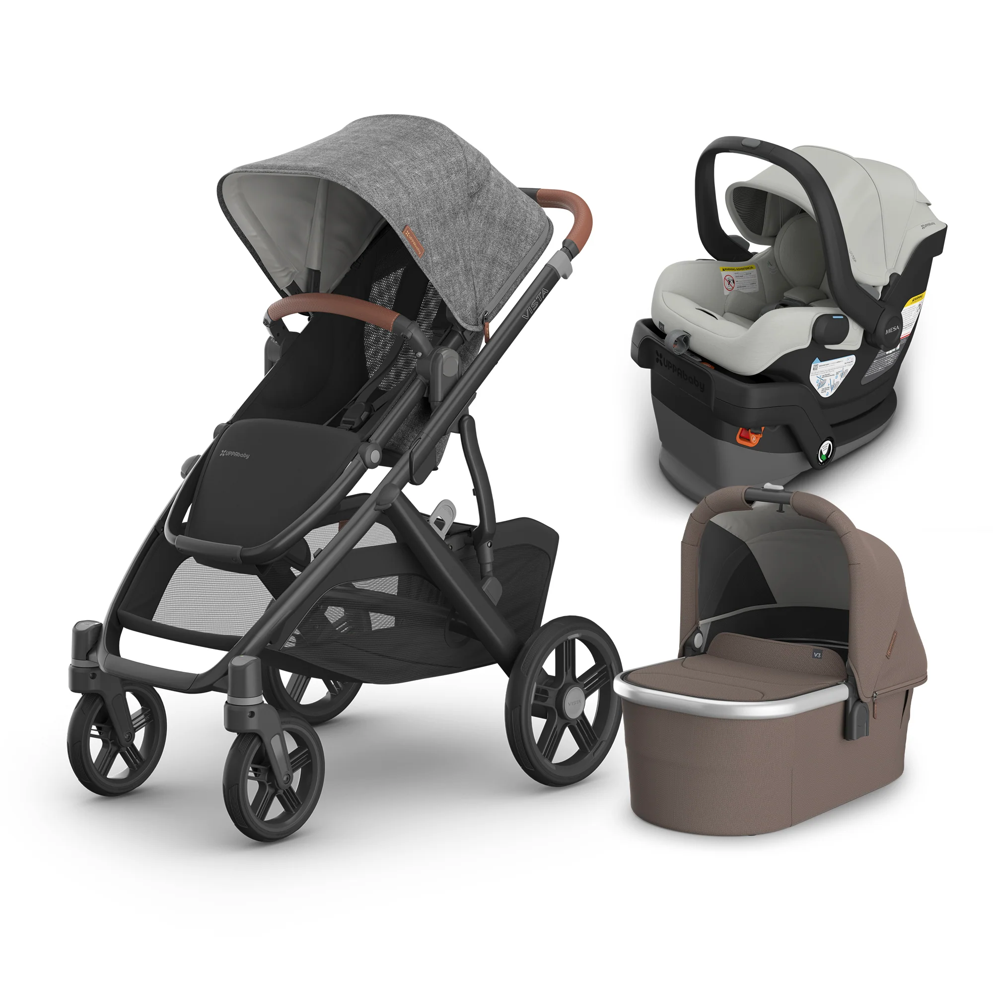UPPAbaby Vista V3 From Birth Complete Travel System (Stroller + Mesa V3 Infant Car Seat + Bassinet V3) - Image 112