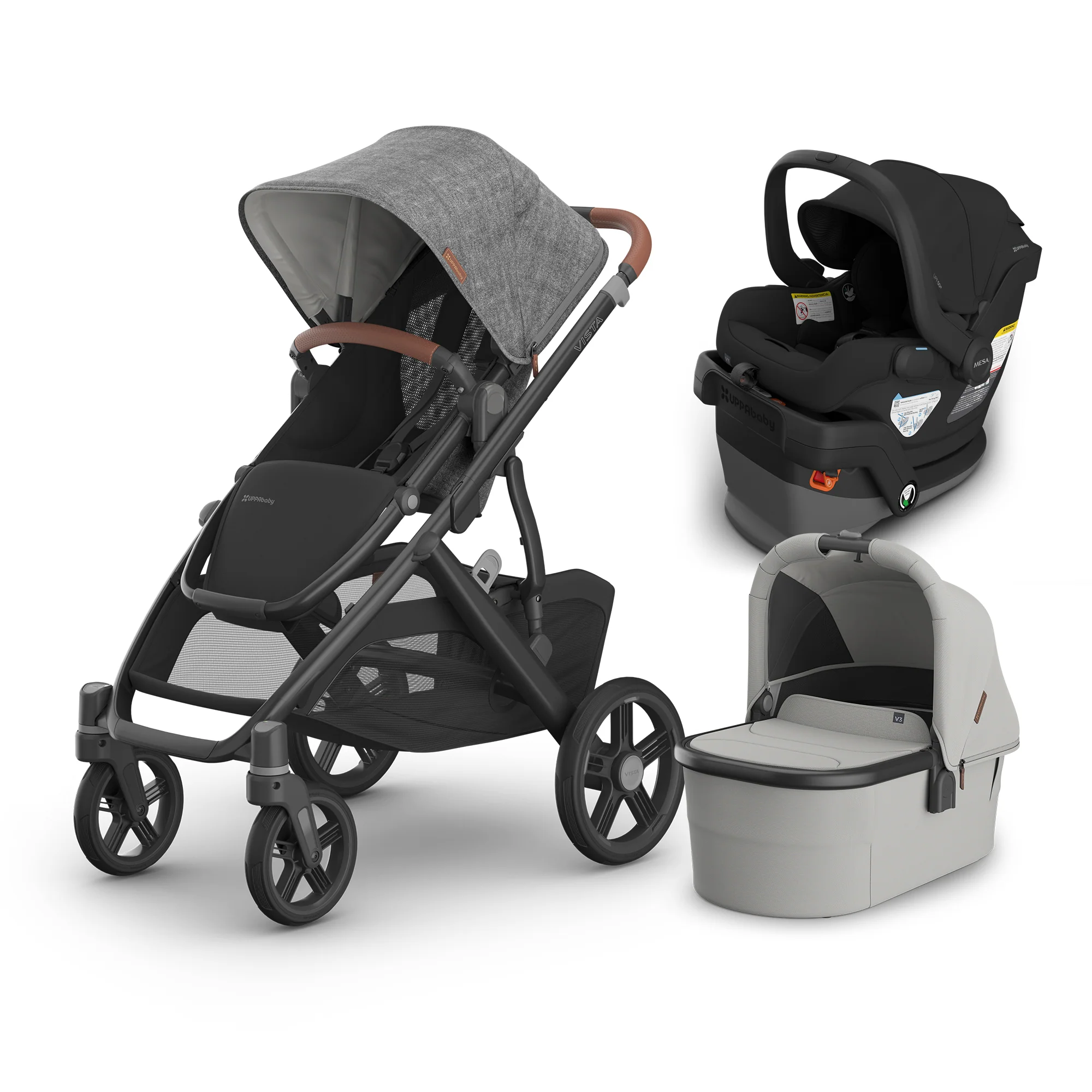 UPPAbaby Vista V3 From Birth Complete Travel System (Stroller + Mesa V3 Infant Car Seat + Bassinet V3) - Image 119
