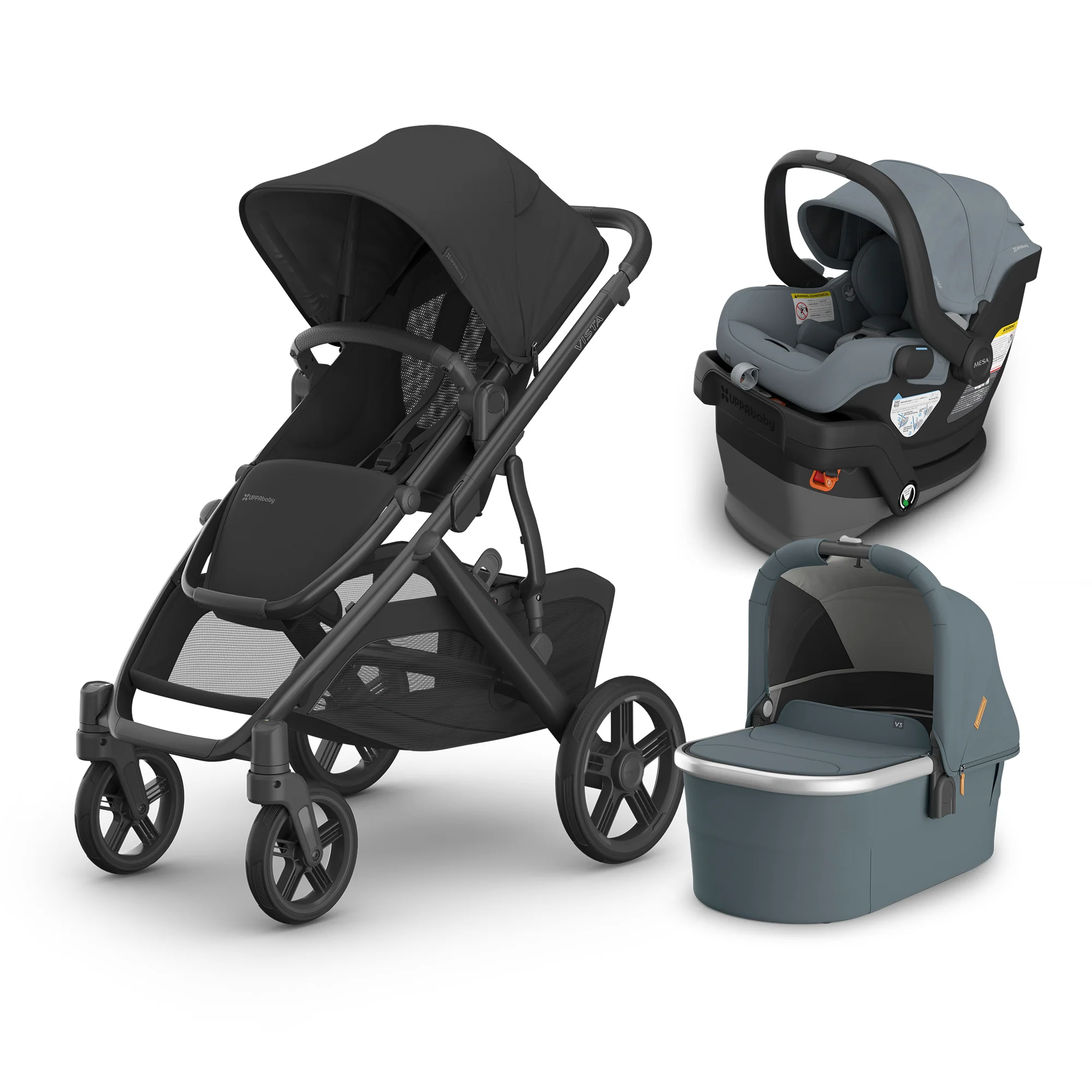 UPPAbaby Vista V3 From Birth Complete Travel System (Stroller + Mesa V3 Infant Car Seat + Bassinet V3) - Image 161