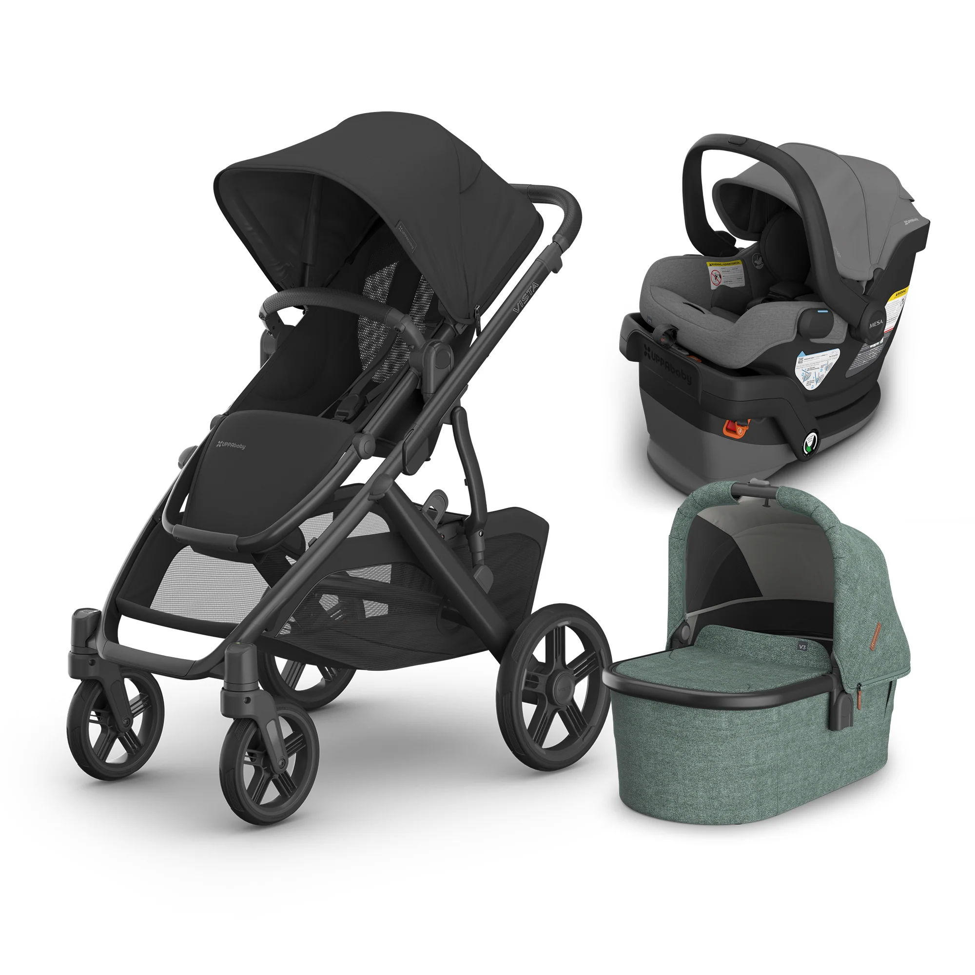 UPPAbaby Vista V3 From Birth Complete Travel System (Stroller + Mesa V3 Infant Car Seat + Bassinet V3) - Image 181
