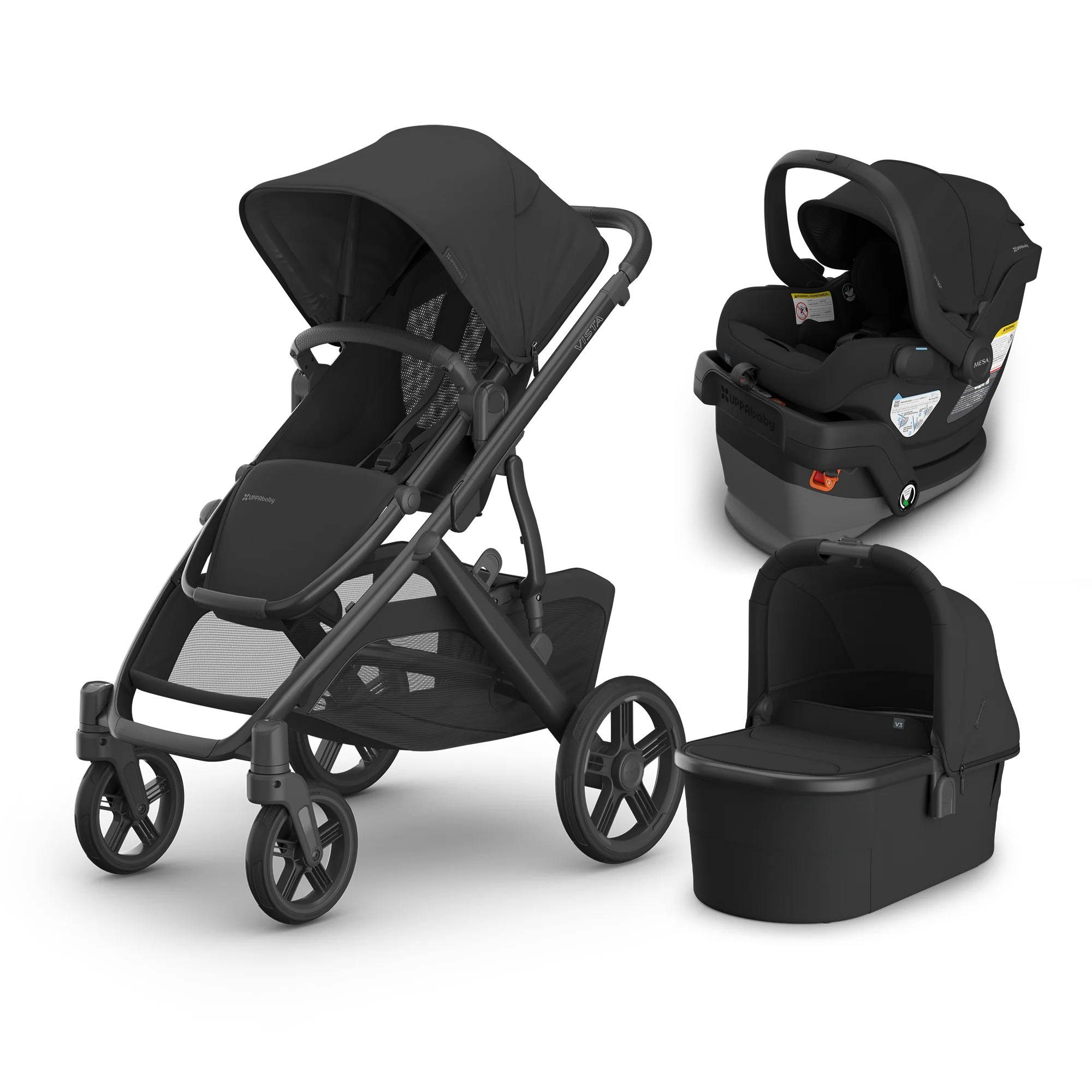 UPPAbaby Vista V3 From Birth Complete Travel System (Stroller + Mesa V3 Infant Car Seat + Bassinet V3) - Image 198