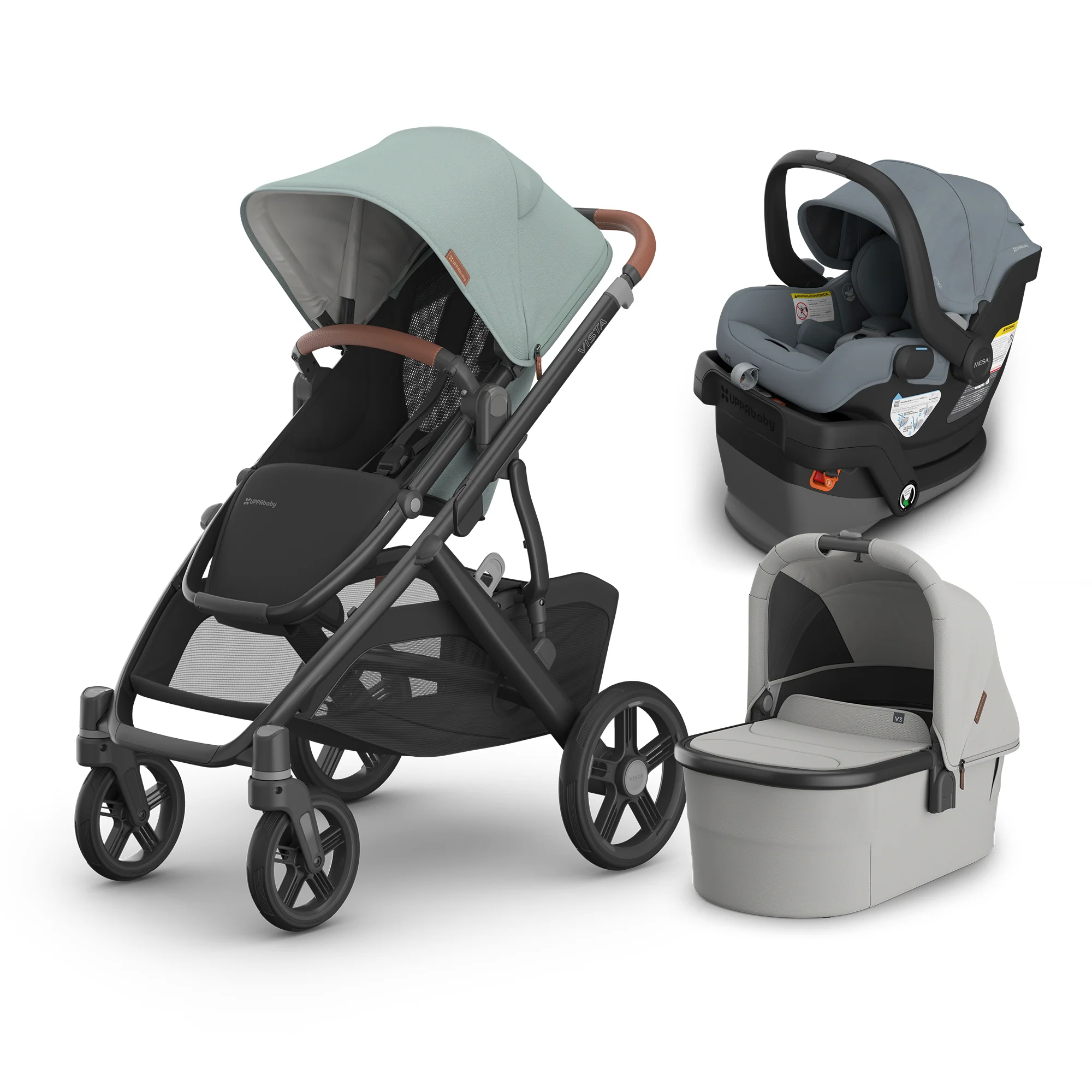 UPPAbaby Vista V3 From Birth Complete Travel System (Stroller + Mesa V3 Infant Car Seat + Bassinet V3) - Image 208