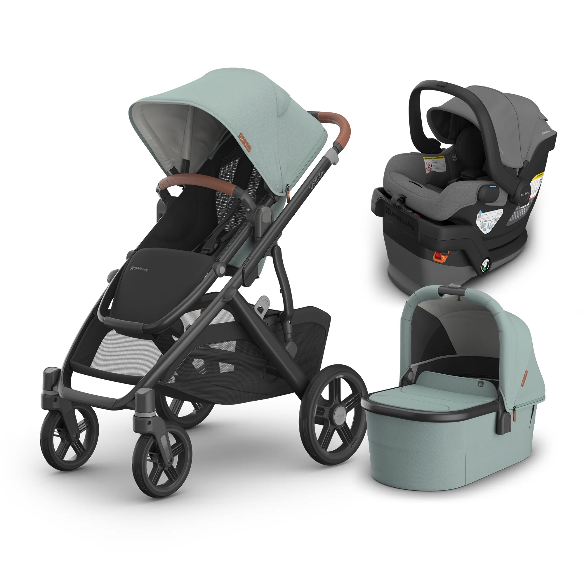 UPPAbaby Vista V3 From Birth Complete Travel System (Stroller + Mesa V3 Infant Car Seat + Bassinet V3) - Image 223