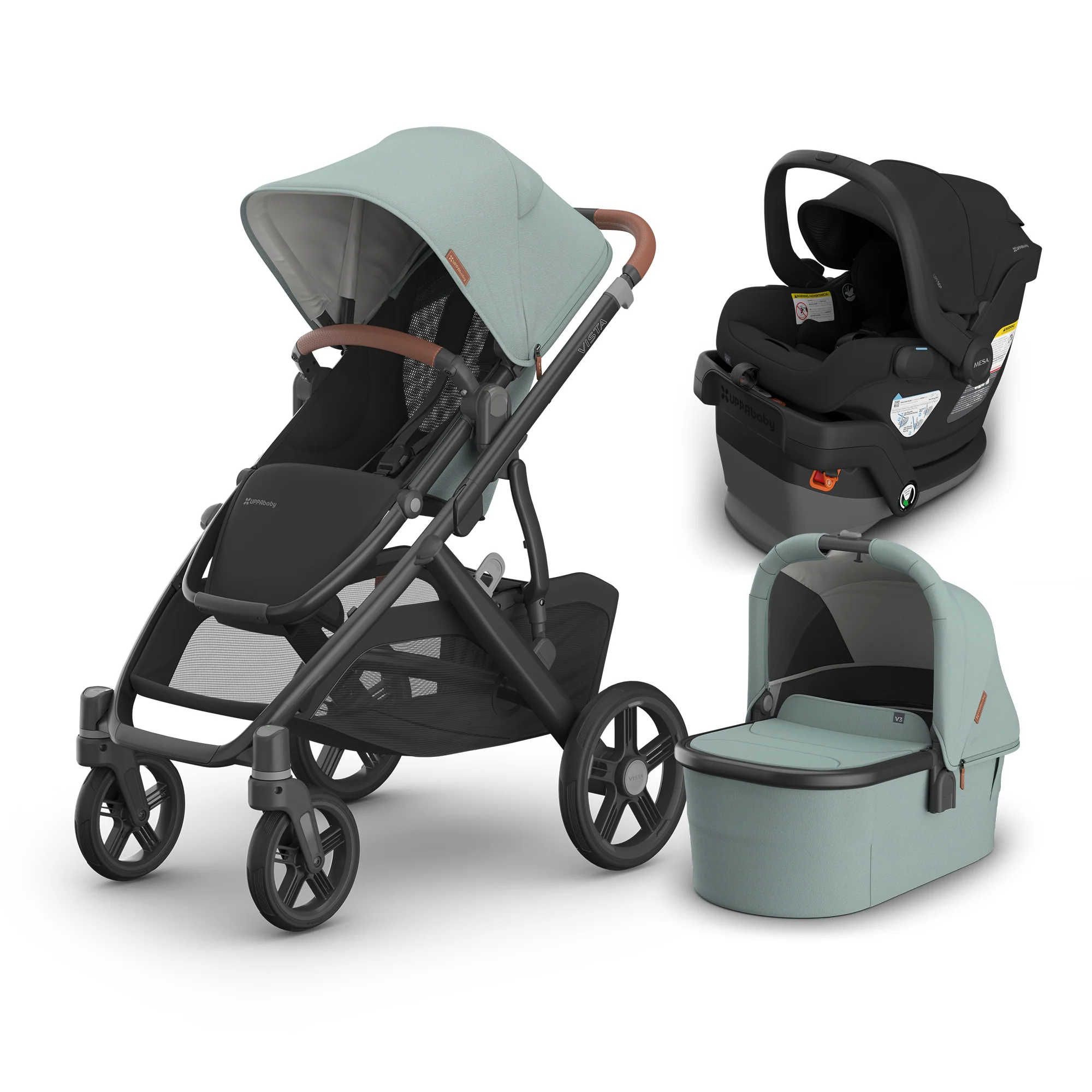 UPPAbaby Vista V3 From Birth Complete Travel System (Stroller + Mesa V3 Infant Car Seat + Bassinet V3) - Image 239