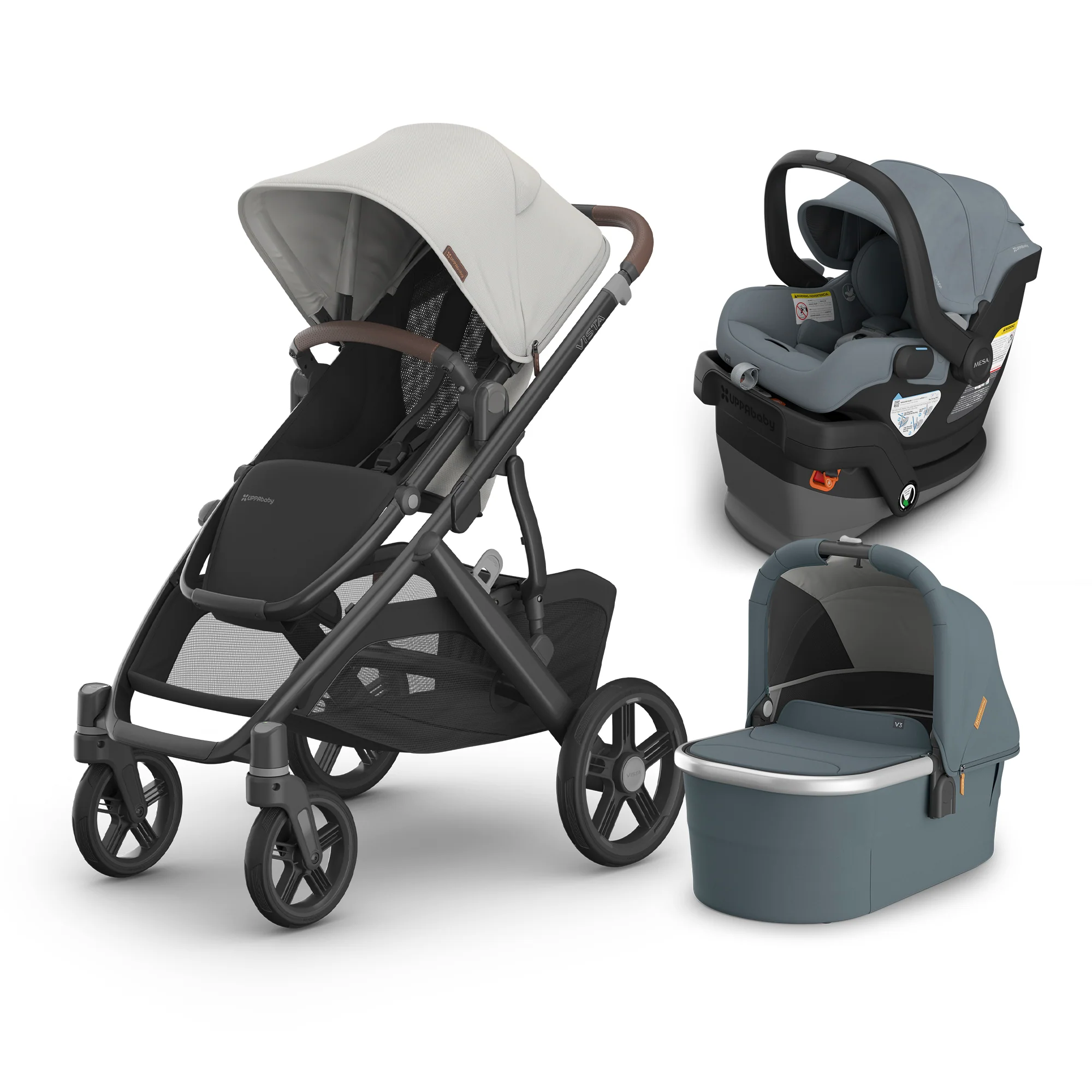 UPPAbaby Vista V3 From Birth Complete Travel System (Stroller + Mesa V3 Infant Car Seat + Bassinet V3) - Image 242