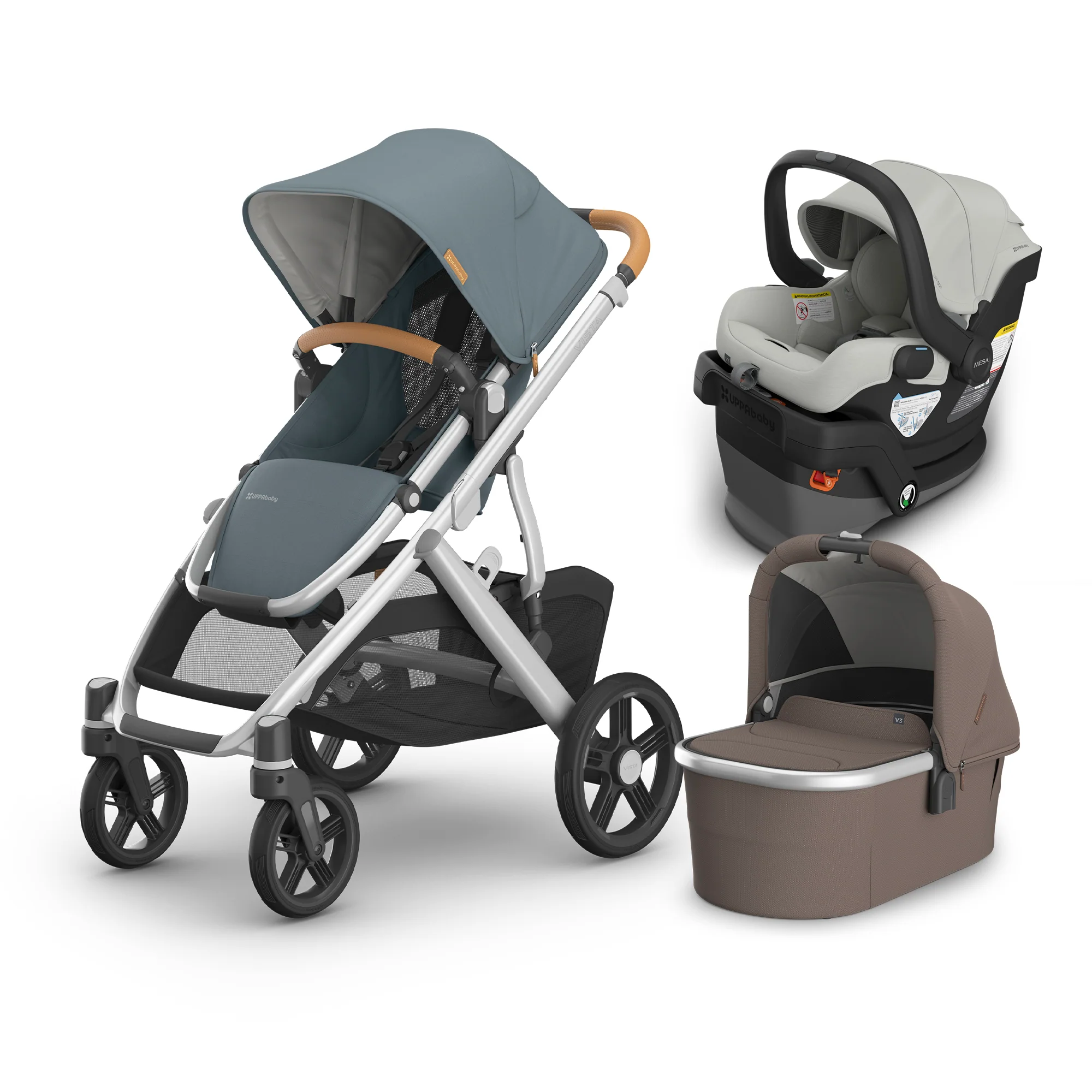 UPPAbaby Vista V3 From Birth Complete Travel System (Stroller + Mesa V3 Infant Car Seat + Bassinet V3) - Image 32