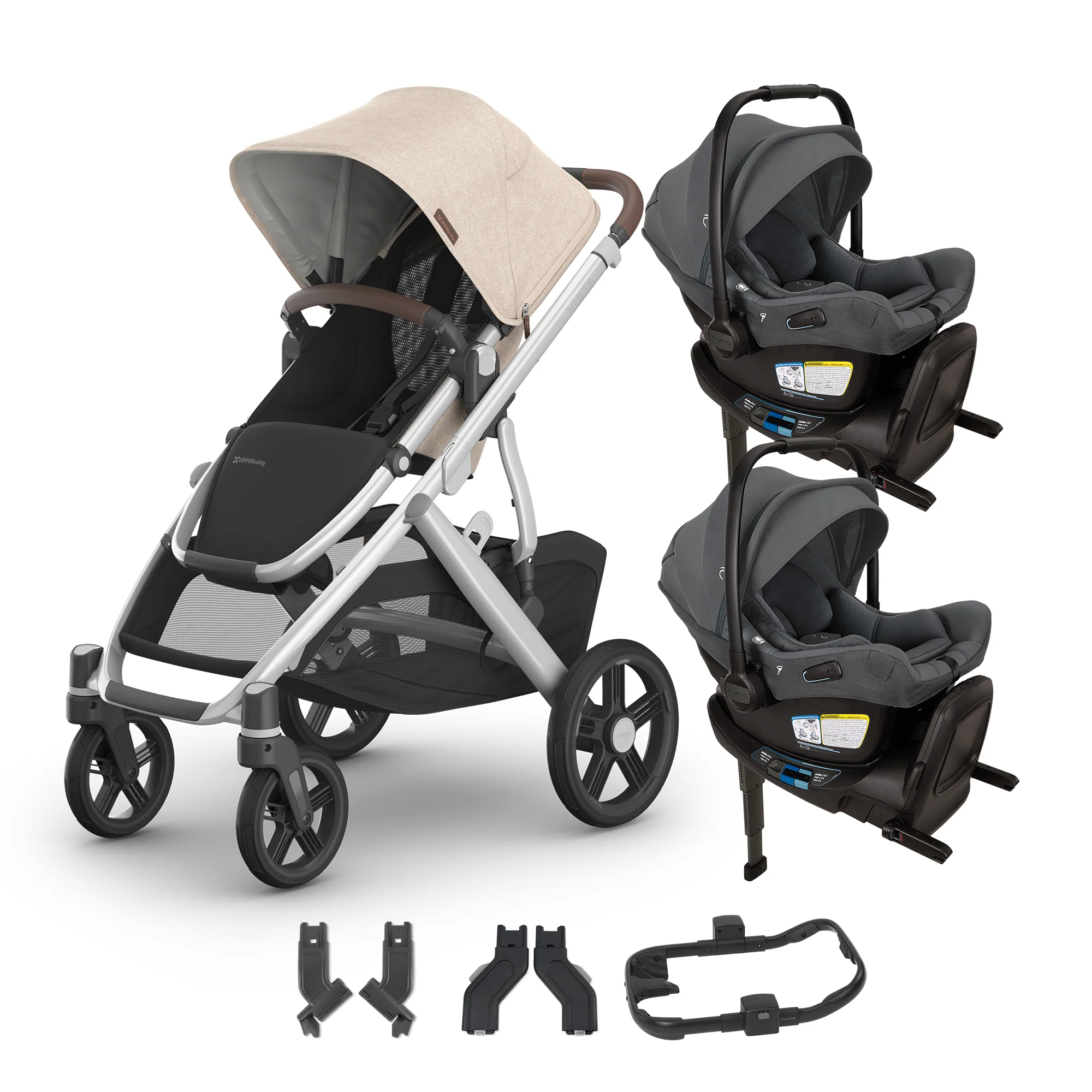 UPPAbaby Vista V3 + Nuna Pipa Aire RX Twin Travel System - Image 13