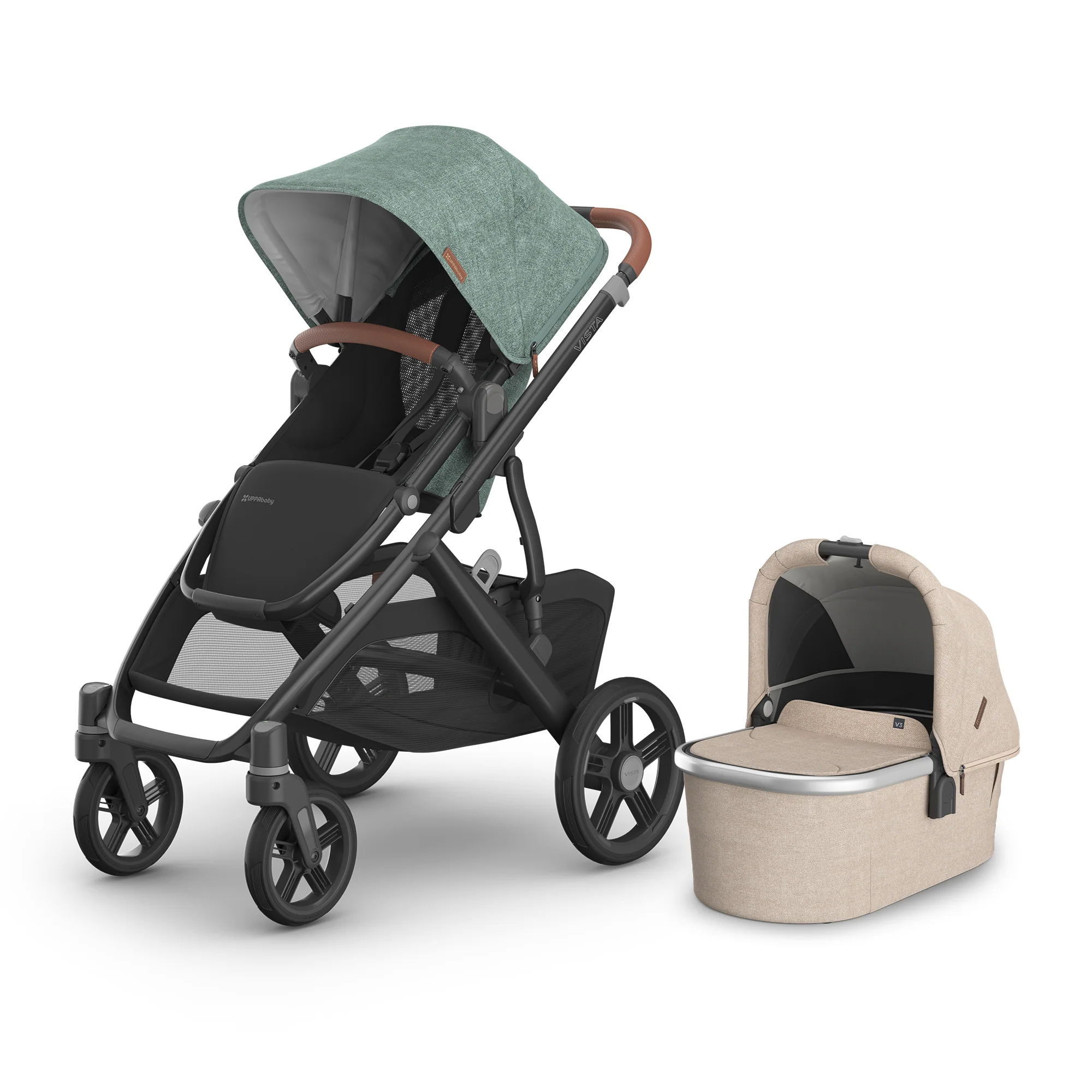 UPPAbaby Vista V3 From Birth Single Bundle (Stroller + Bassinet) - Image 26