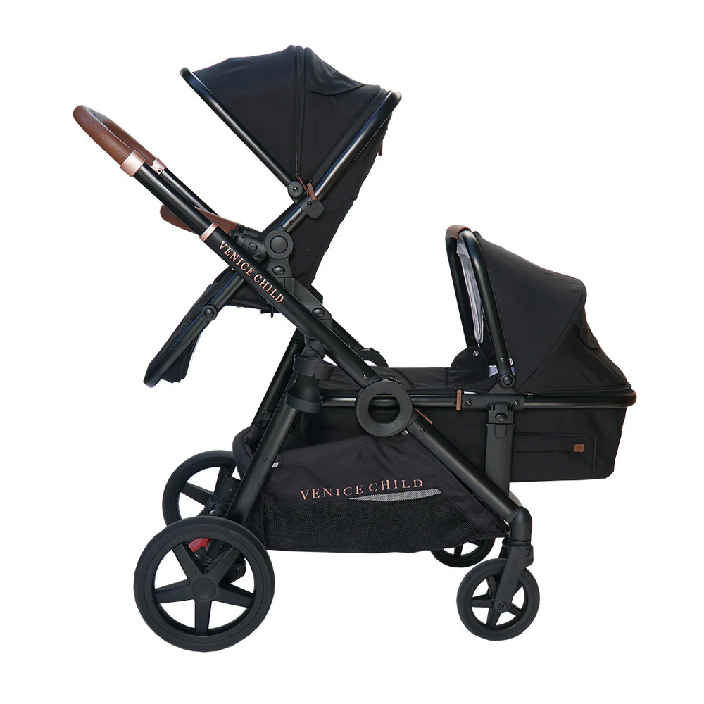 Venice Child Maverick Single to Double Stroller with Bassinet - Image 4