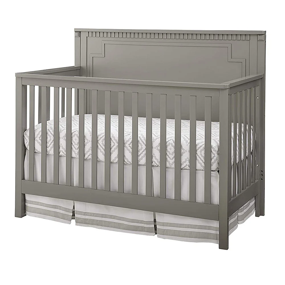 Westwood Emery Panel Convertible Crib In Grey - Image 3