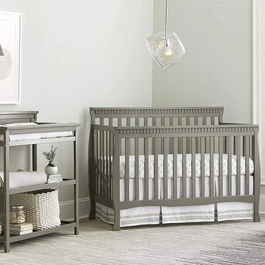 Westwood Emery Slat Convertible Crib In Grey - Image 2