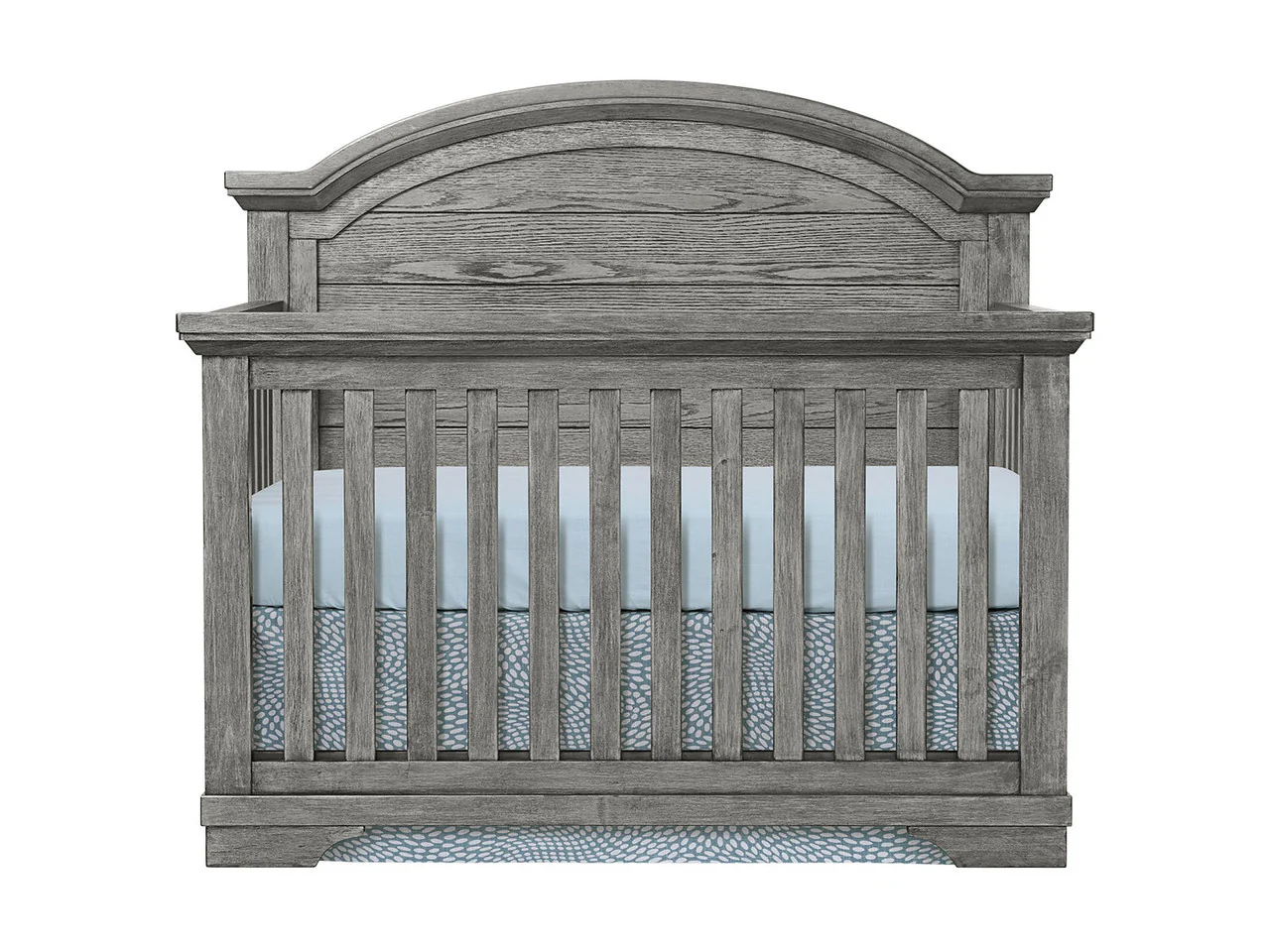 Westwood Foundry Arch Top Convertible Crib in Brushed Pewter - Image 6