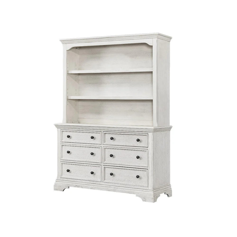 Westwood Olivia Bookcase/Hutch in Brushed White - Image 3
